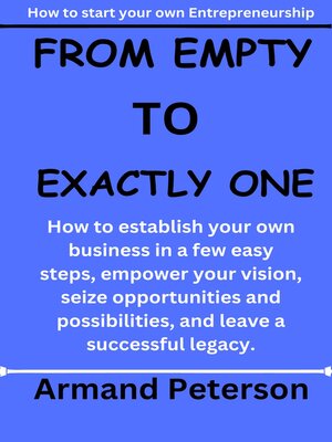 cover image of FROM EMPTY TO EXACTLY ONE